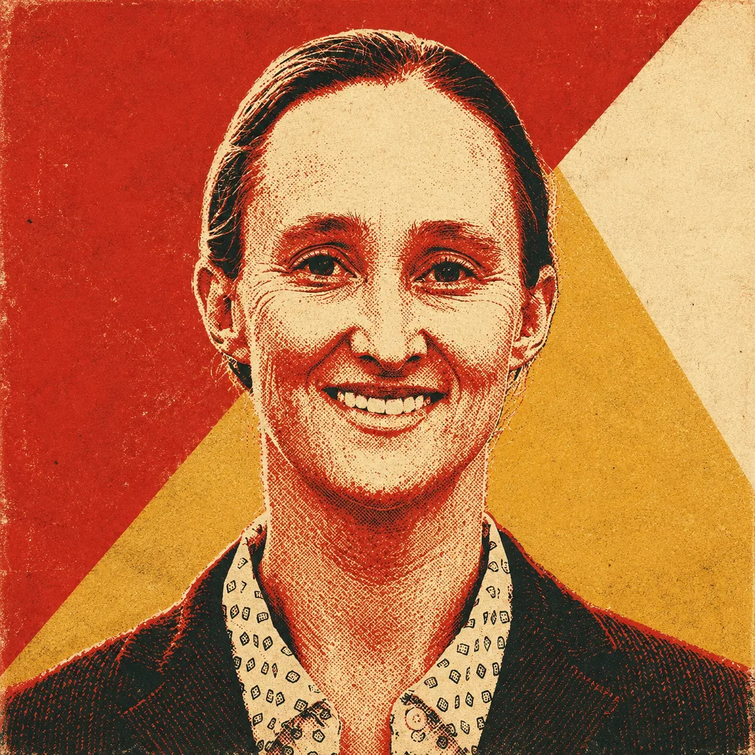 Poster-style portrait of Seattle Mayor Katie Wilson
