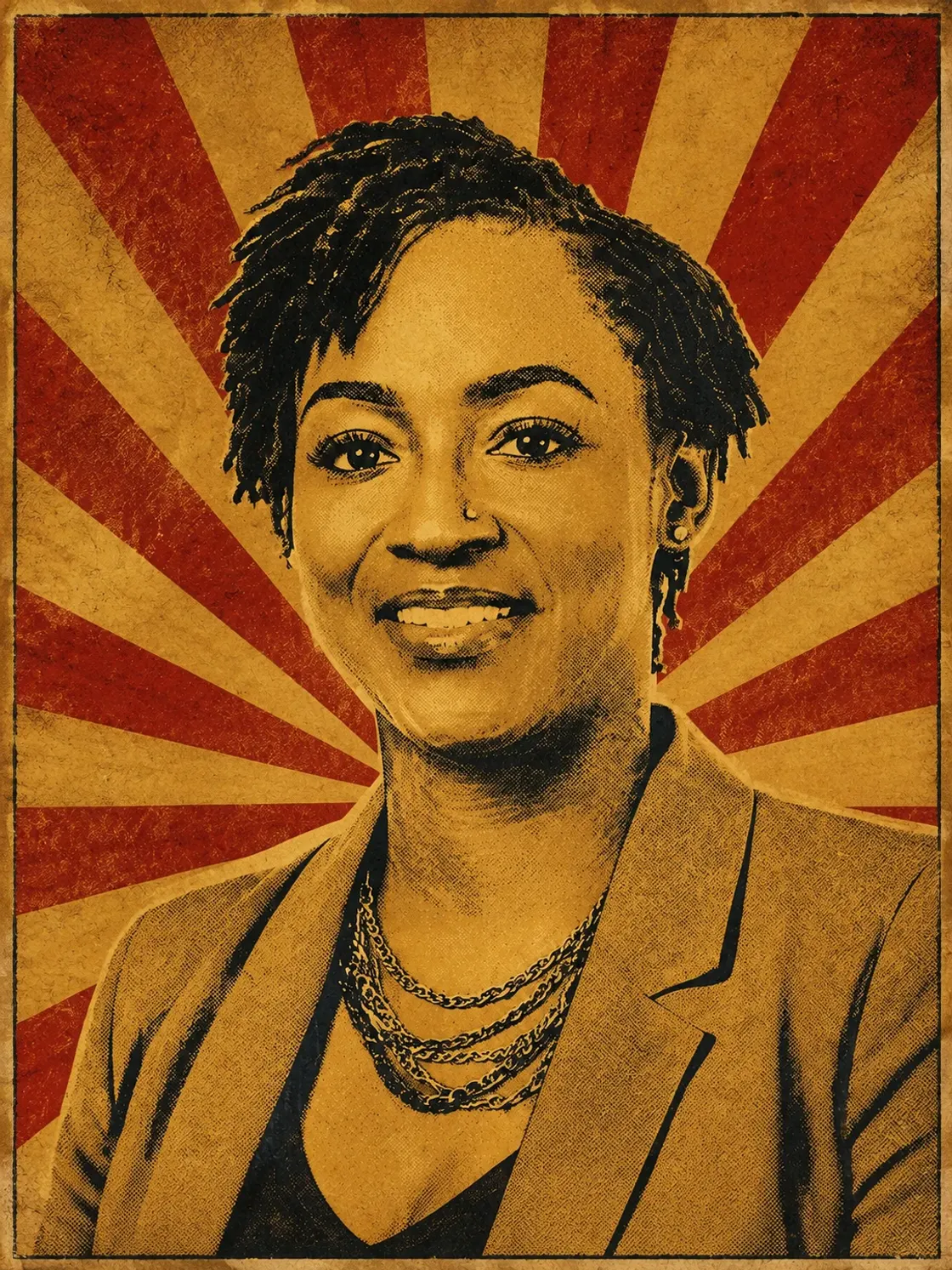 Poster-style portrait of Florida Senate nominee Angie Nixon
