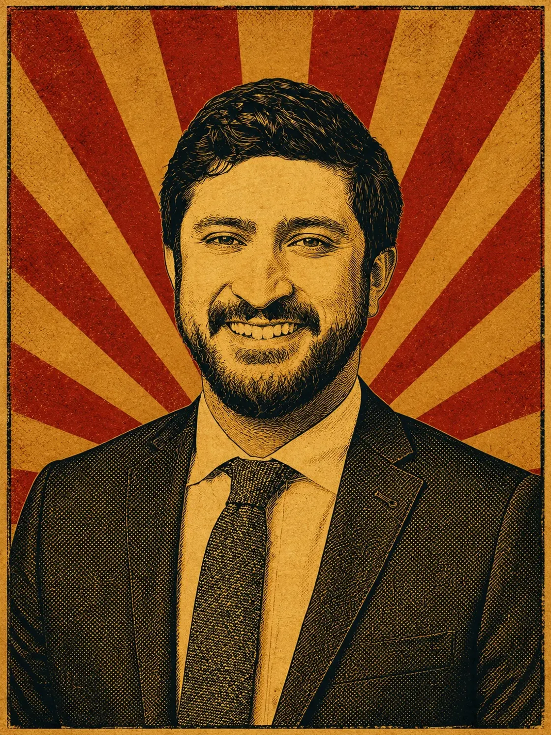 Poster-style portrait of Representative Greg Casar