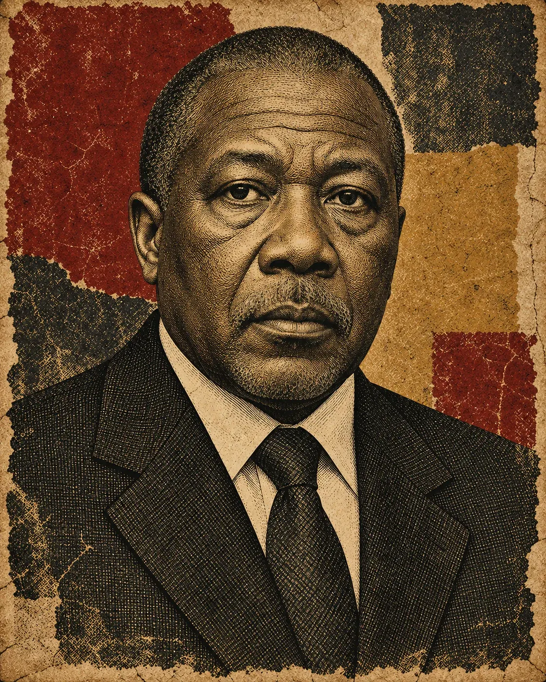 Original etched dossier portrait of Charles Taylor