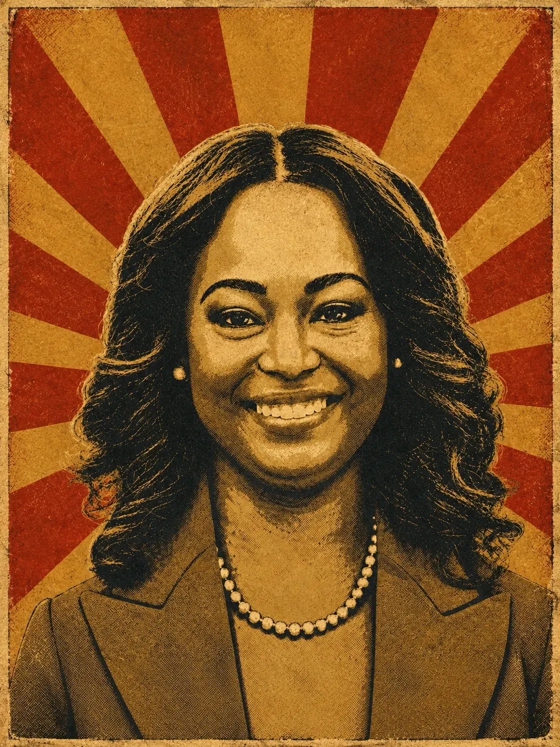 Poster-style portrait of Janeese Lewis George