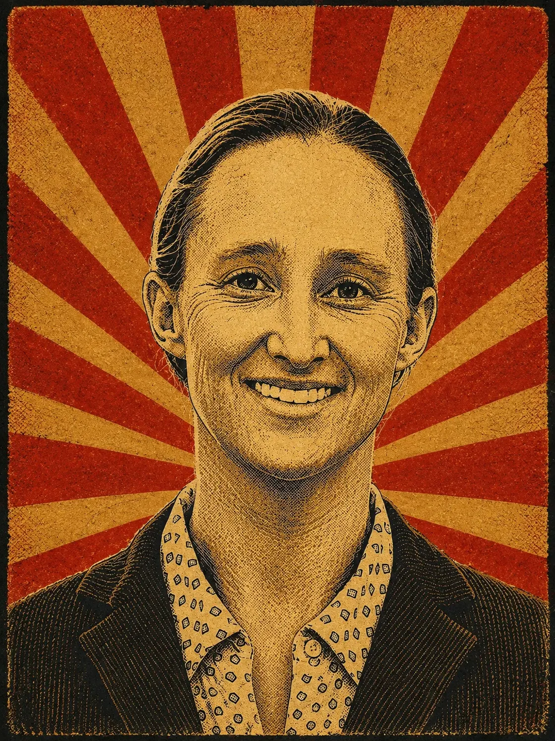 Poster-style portrait of Seattle Mayor Katie Wilson