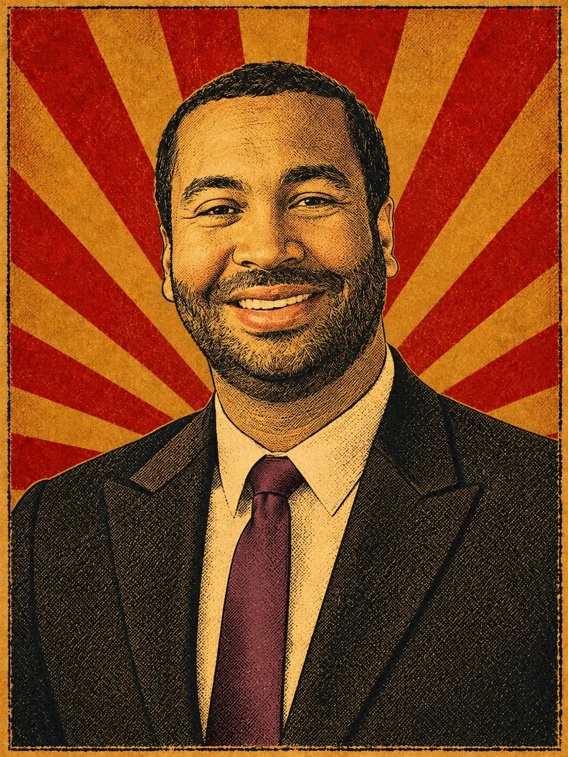 Poster-style portrait of Richie Floyd